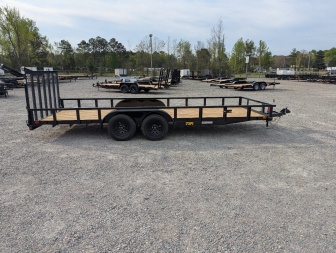 New 2026 Big Tex Trailers 20' 70PI w/ NEW Spring Loaded Fold In Tailgate Utility Trailer