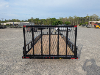 New 2026 Big Tex Trailers 20' 70PI w/ NEW Spring Loaded Fold In Tailgate Utility Trailer