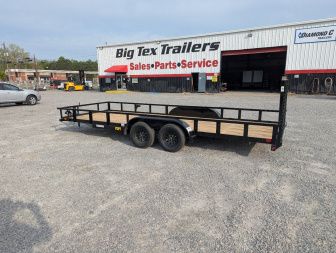 New 2026 Big Tex Trailers 20' 70PI w/ NEW Spring Loaded Fold In Tailgate Utility Trailer