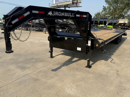 New 2025 Iron Bull FDG 16k 102x30 Flatbed Trailer