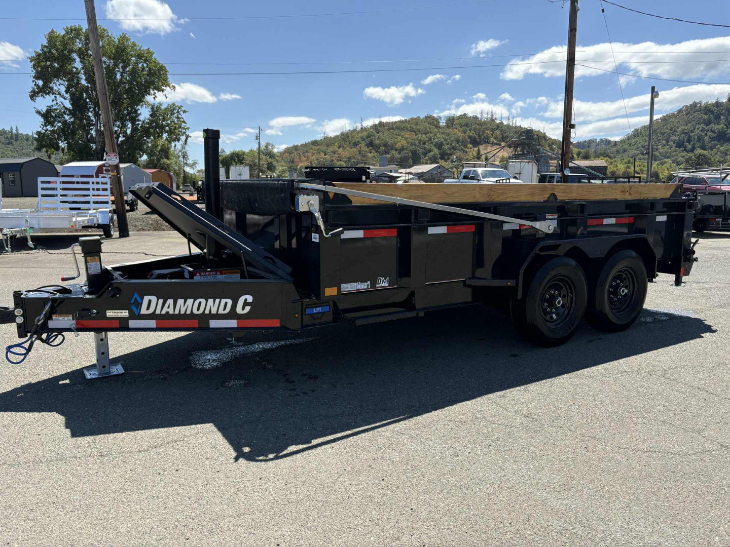 New 2026 Diamond C Trailers LPT207 14X82 14K Dump Trailer ONYX BLACK