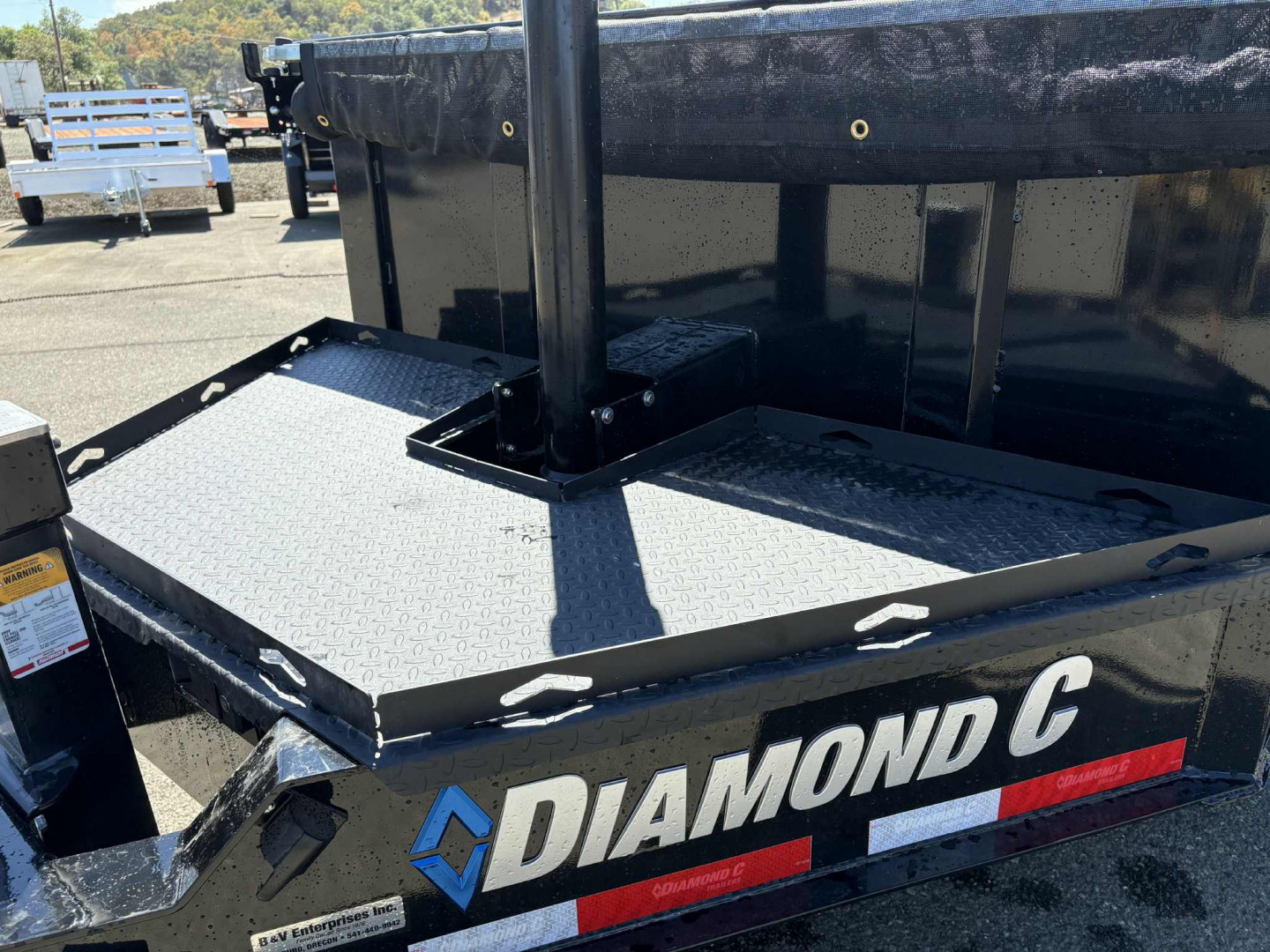 New 2026 Diamond C Trailers LPT207 14X82 14K Dump Trailer ONYX BLACK