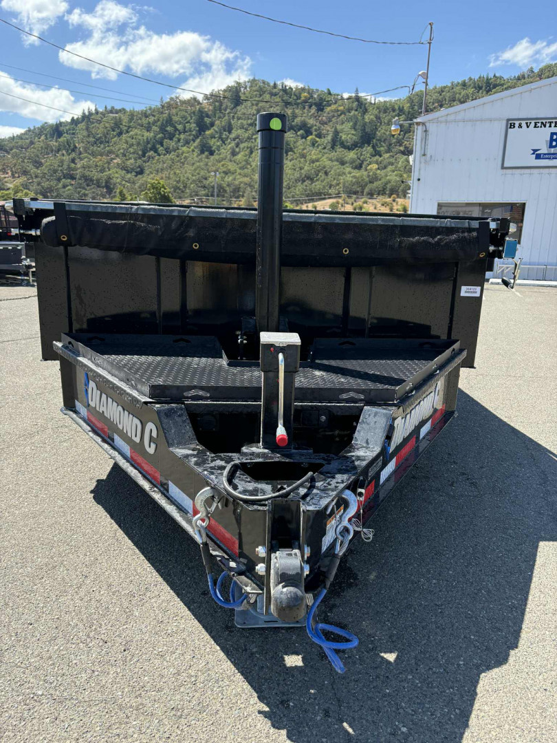 New 2026 Diamond C Trailers LPT207 14X82 14K Dump Trailer ONYX BLACK