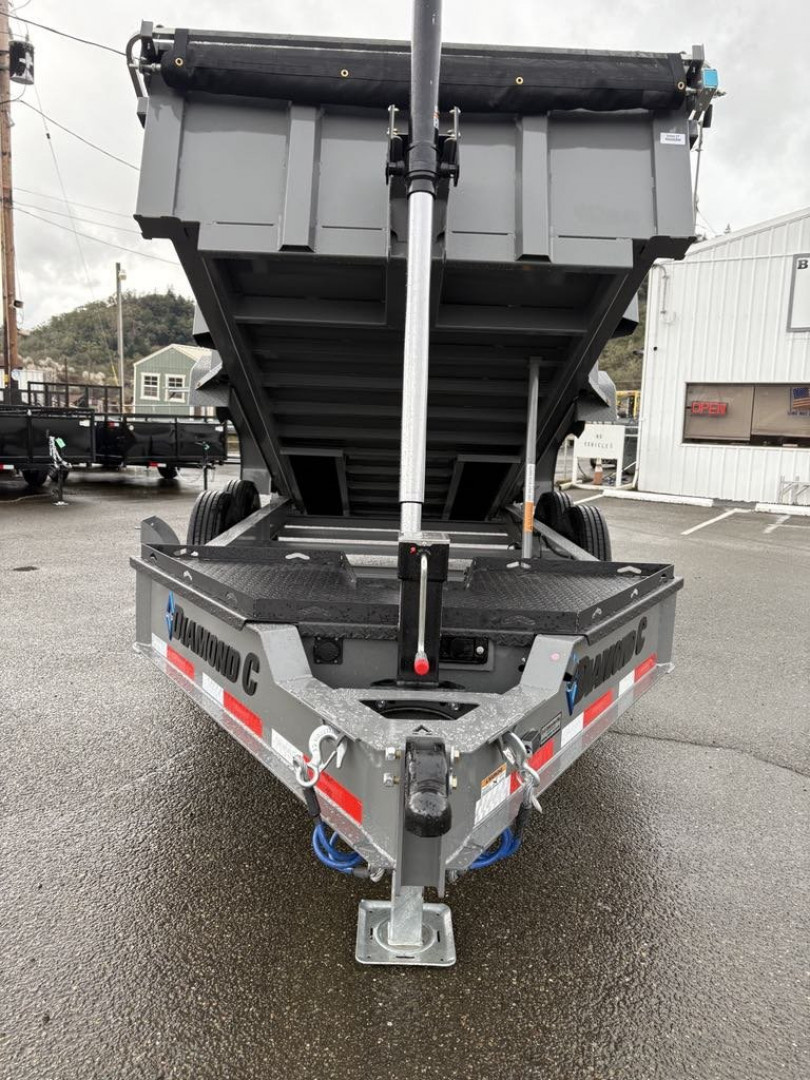 New DUMP 2026 Diamond C Trailers LPT207 82X14 LOW PROFILE 14K Trailer CEMENT GRAY