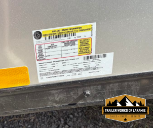 New 2026 Look Trailers 6X12 SA- ST DLX V-NOSE- Silver 6" Taller