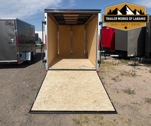 New 2026 Look Trailers 6X12 SA- ST DLX V-NOSE- Silver 6" Taller