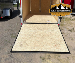 New 2026 Look Trailers 6X12 SA- ST DLX V-NOSE- Silver 6" Taller