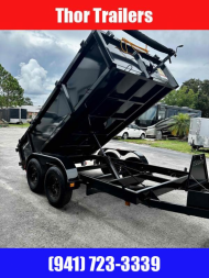New 2026 Triple Crown Trailers 6X12 DUMP 10K 2FT SIDES LOWRIDER Dump Trailer