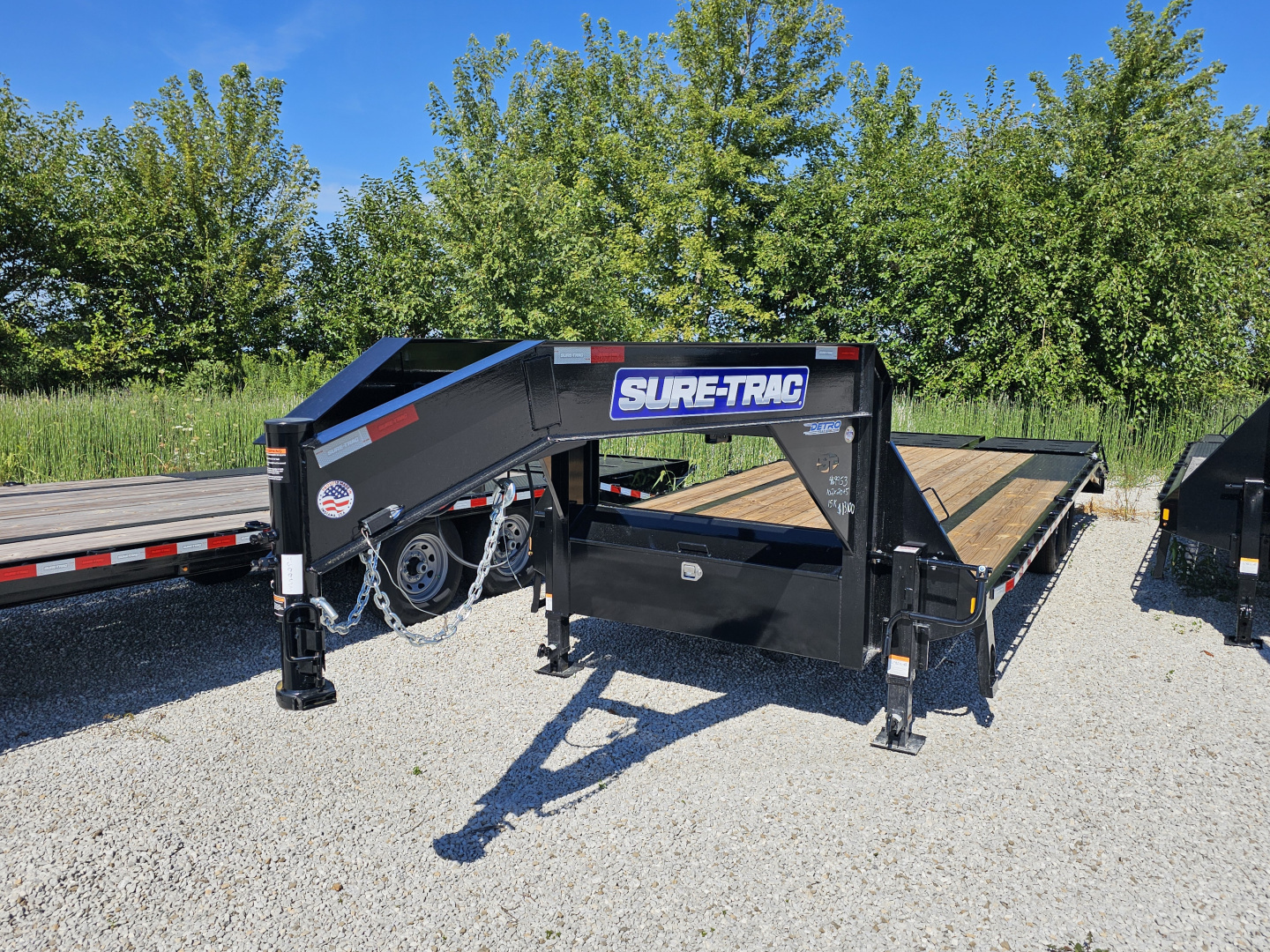 New 2026 Sure-Trac 102" x 25' (20+5) 15K Std Duty Flat Deck Gooseneck Deckover Trailer