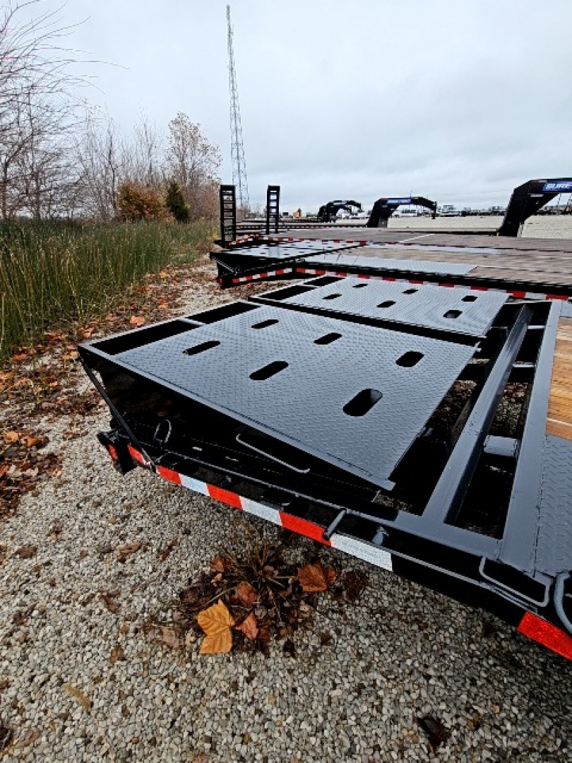 New 2026 Sure-Trac 8.5 x 25 (20+5) 15K Std Duty Beavertail Gooseneck Deckover Trailer