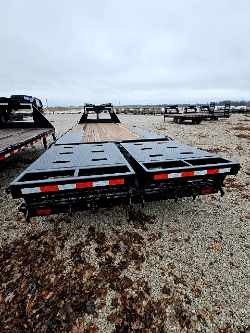 New 2026 Sure-Trac 8.5 x 25 (20+5) 15K Std Duty Beavertail Gooseneck Deckover Trailer