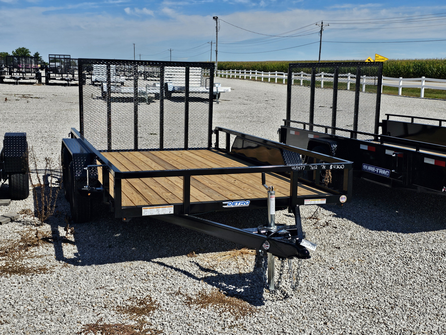 New 2026 Sure-Trac 7 x 12 7K Tube Top Utility Trailer