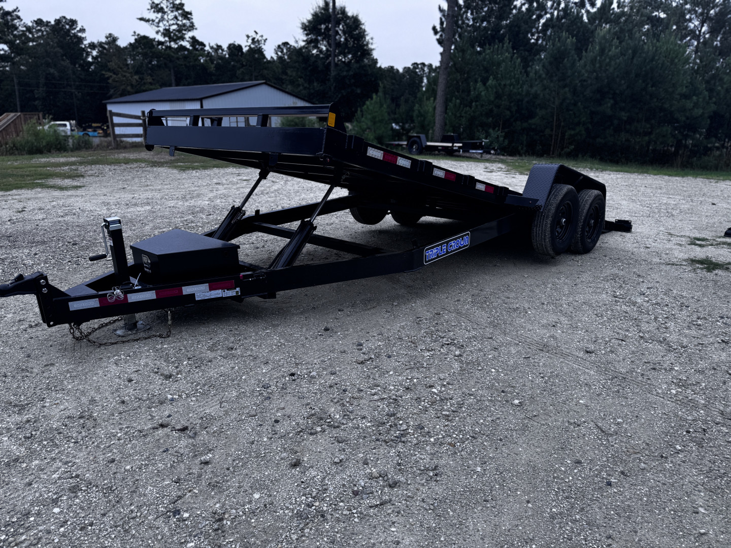 New 2025 Triple Crown Trailers 7x20 10k Power Tilt