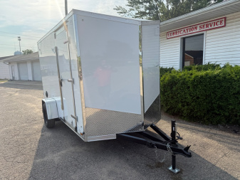 New 2025 US Cargo 6 x 12 Enclosed Trailer Ramp Door with 6FT 6IN INTERIOR - Screwless Exterior w/Upgraded Options