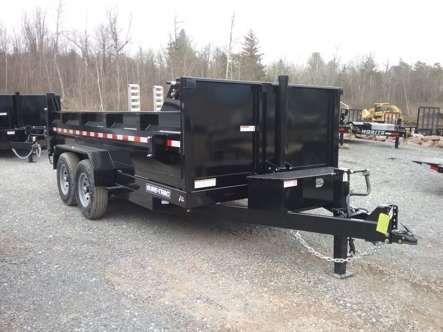 New 2025 SURE-TRAC ST8212TLDD-B-140 HD 7X12 DUMP 14K