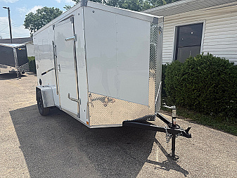 New 2025 6 x 12 Enclosed Stealth Trailer with Ramp