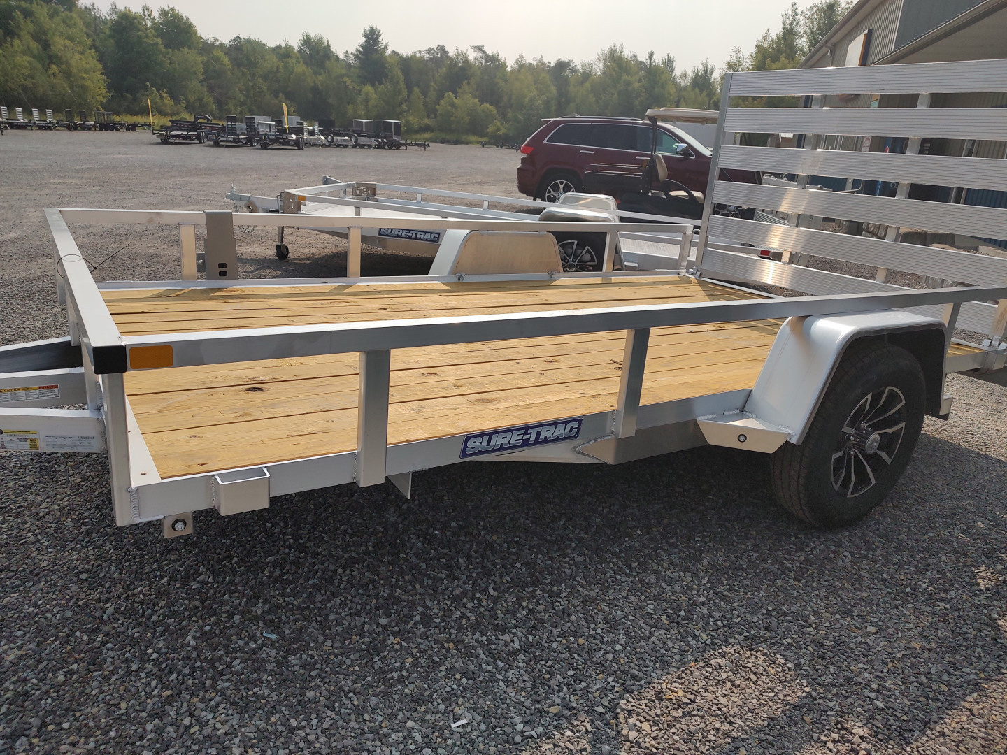 New 2026 Sure-Trac 7'X12 Aluminum Tube Top 3.0K Utility Trailer