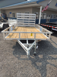 New 2026 Sure-Trac 7'X12 Aluminum Tube Top 3.0K Utility Trailer