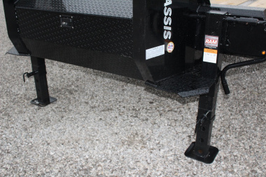 New 2025 Moritz FDGH DT 20' + 5' GOOSENECK Deckover Flatbed Trailer- Full Width Aluminum Ramps- 17900# GVW