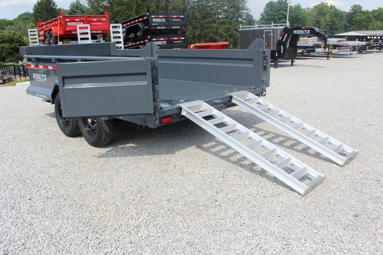New 2025 Moritz 6' 10" x 14' Heavy Commercial DLH Series Dump Trailer - 14000# GVW