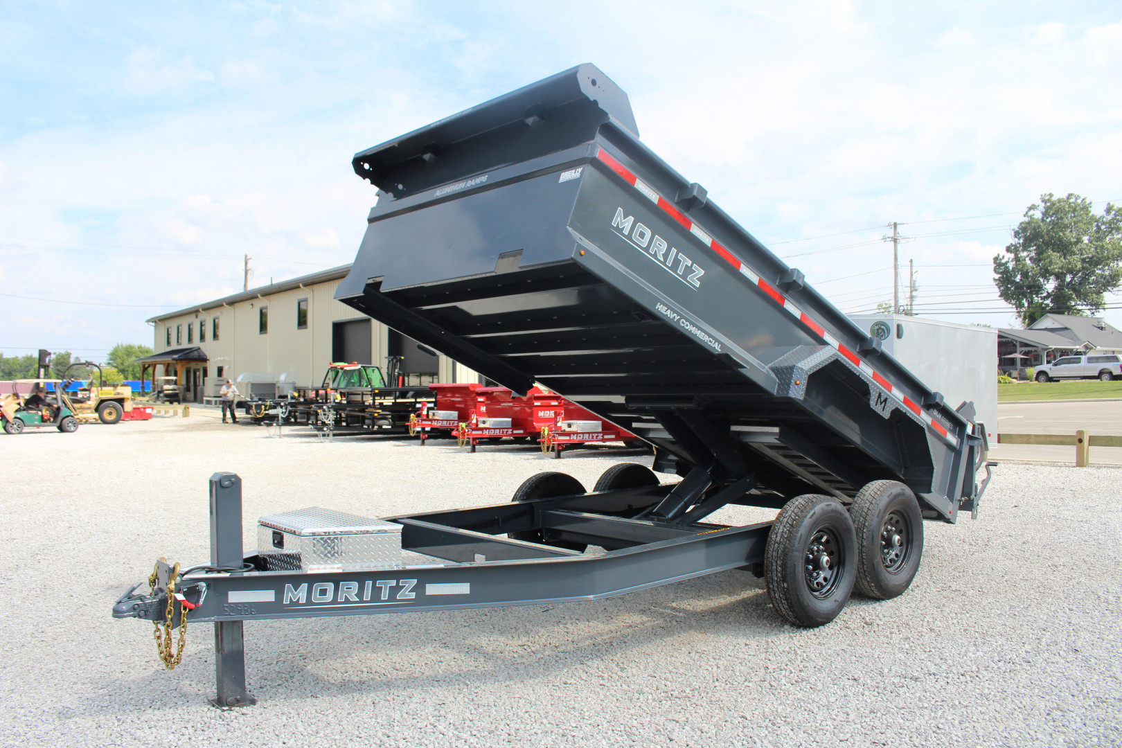 New 2025 Moritz 6' 10" x 14' Heavy Commercial DLH Series Dump Trailer - 14000# GVW