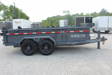 New 2025 Moritz 6' 10" x 14' Heavy Commercial DLH Series Dump Trailer - 14000# GVW