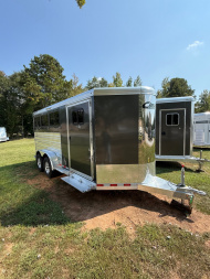 New 2026 Cimarron Trailers Norstar 3 Horse Slant Bumper Pull RTG Horse Trailer