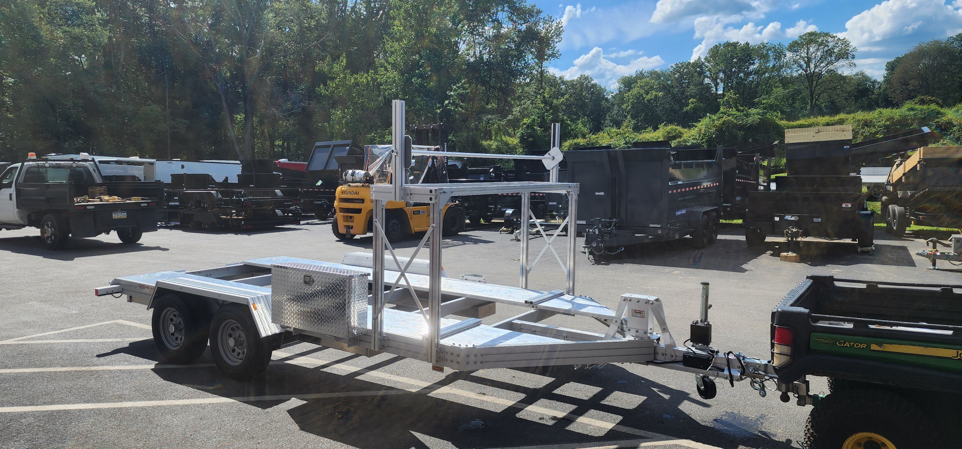 New 7 x 14'-2" Trailex CT-8455EB "HYPERCAR" Car / Racing Trailer 7k **84" between fenders