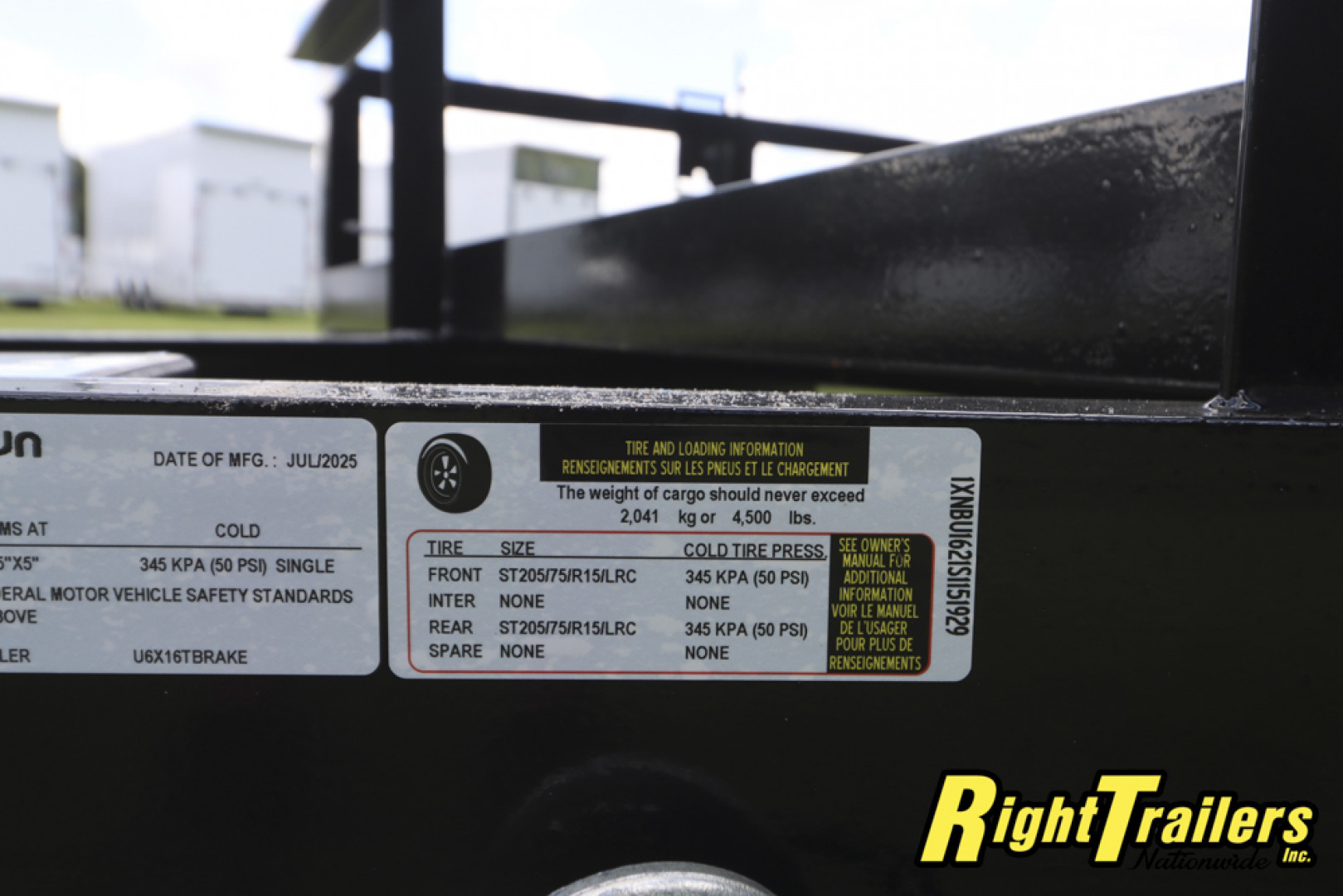 New 2025 6X16 Triple Crown Utility Trailer