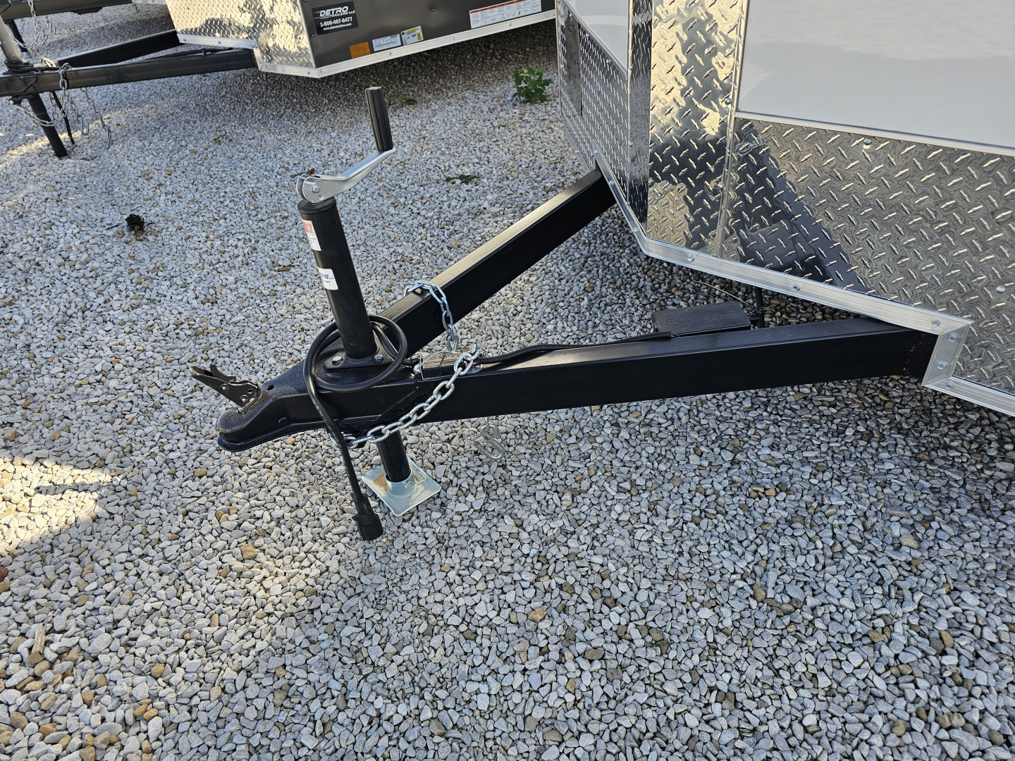 New 2026 Cargo Express EX DLX 7 x 12 3.5K Double Rear Door Flat Top V-Nose Cargo / Enclosed Trailer w/ Brakes