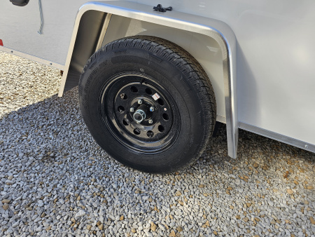 New 2026 Cargo Express EX DLX 7 x 12 3.5K Double Rear Door Flat Top V-Nose Cargo / Enclosed Trailer w/ Brakes