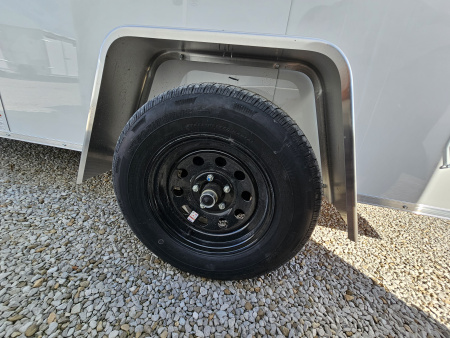 New 2026 Cargo Express EX DLX 7 x 12 3.5K Double Rear Door Flat Top V-Nose Cargo / Enclosed Trailer w/ Brakes