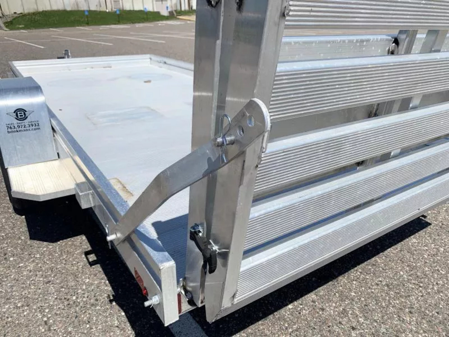 New Aluma 6814H Open Utility Trailer w/ Bi-Fold Rear Tailgate!