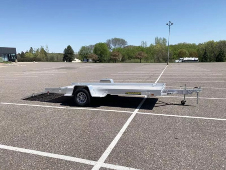 New Aluma 6814H Open Utility Trailer w/ Bi-Fold Rear Tailgate!