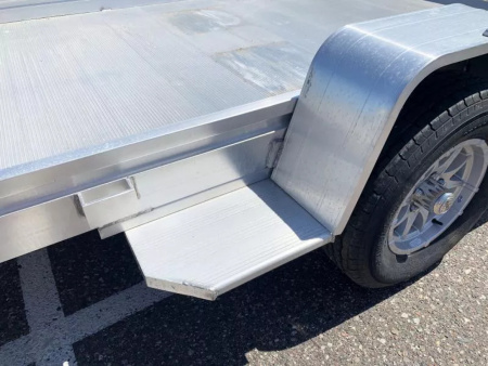 New Aluma 6814H Open Utility Trailer w/ Bi-Fold Rear Tailgate!