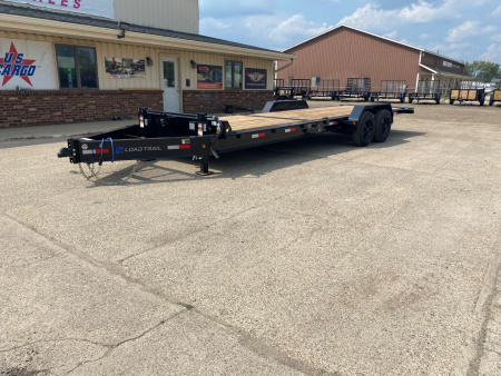 New 2025 Load Trail 83X24 Heavy Duty Gravity Tilt 20k w/Fork Holders Tilt Trailer