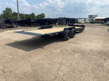 New 2025 Load Trail 83X24 Heavy Duty Gravity Tilt 20k w/Fork Holders Tilt Trailer