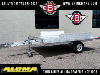 New 2026 Aluma 88X10 Utility Trailer W/2 Place Ramps!