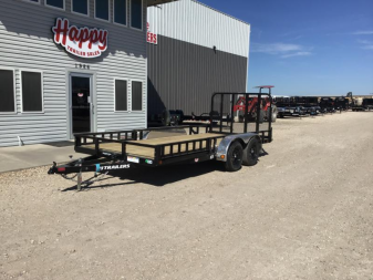 2026 PJ 83"x16' Tandem Axle Utility Trailer - UL