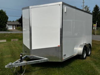 New 2026 ML Trailers Galvanized 7'X14' Cargo / Enclosed Trailer