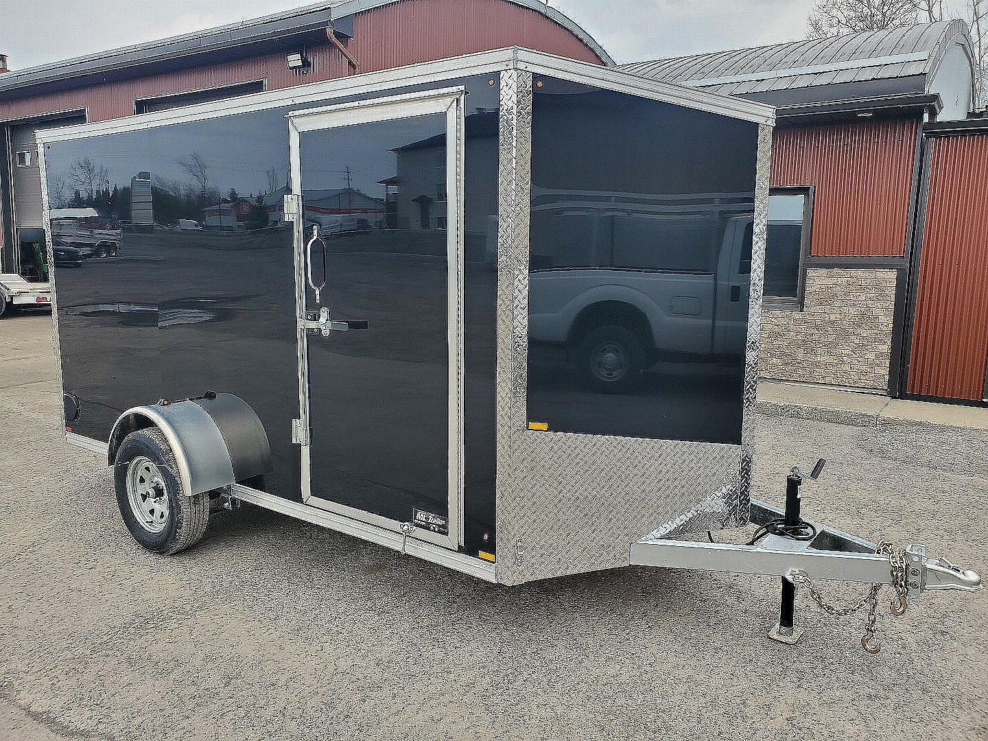 New 2026 ML Trailers Galvanized 6'x12' Cargo / Enclosed Trailer