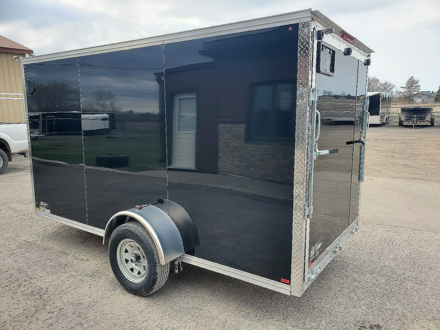 New 2026 ML Trailers Galvanized 6'x12' Cargo / Enclosed Trailer