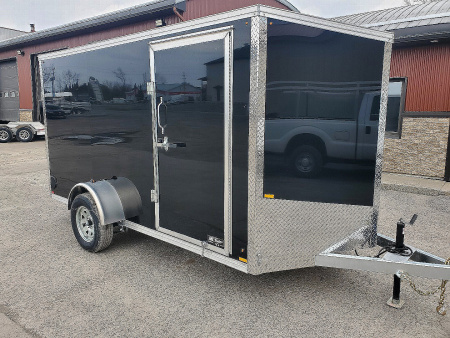 New 2026 ML Trailers Galvanized 6'x12' Cargo / Enclosed Trailer