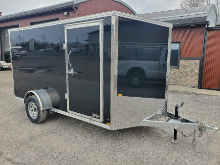 New 2026 ML Trailers Galvanized 6'x12' Cargo / Enclosed Trailer