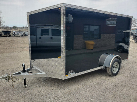 New 2026 ML Trailers Galvanized 6'x12' Cargo / Enclosed Trailer