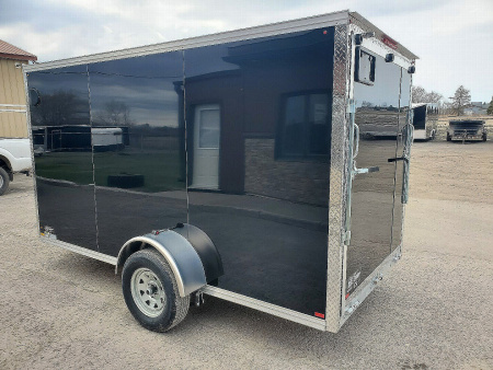 New 2026 ML Trailers Galvanized 6'x12' Cargo / Enclosed Trailer