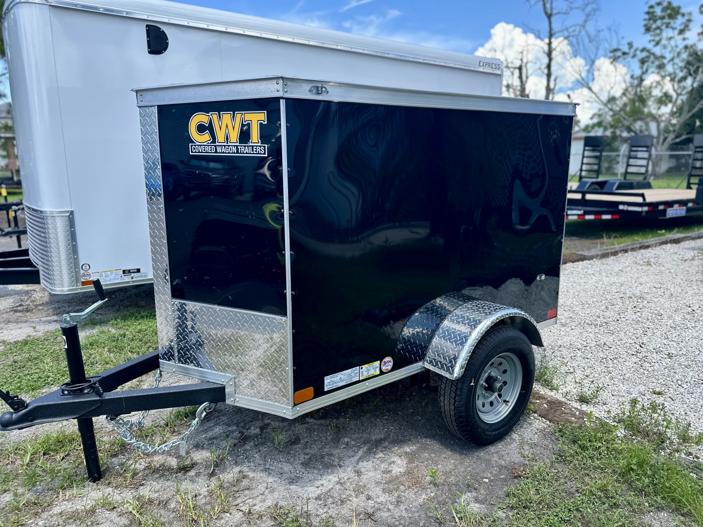 New 2026 Covered Wagon Trailers 4X6 SA W/SWING DOOR Cargo / Enclosed Trailer