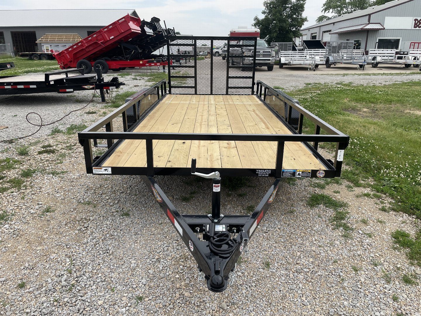 New 2026 H&H Trailers 82X16 Rail Side Utility Tandem