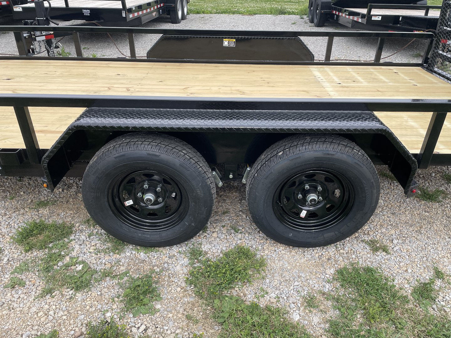 New 2026 H&H Trailers 82X16 Rail Side Utility Tandem