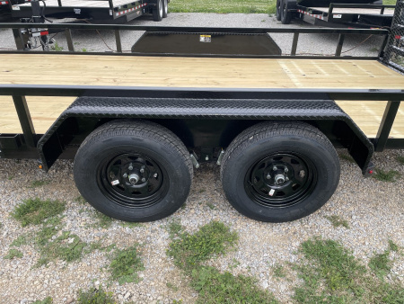 New 2026 H&H Trailers 82X16 Rail Side Utility Tandem